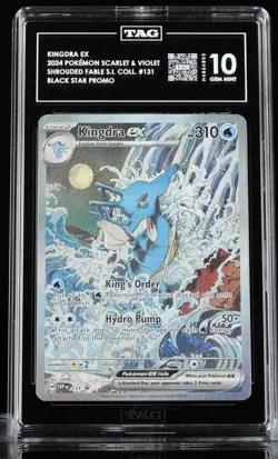 Free Shipping TAG 10 Kingdra EX 131 Scarlet & Violet Black Star Promo Pokemon - Image 1