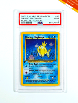 Pokemon PSA 9 Shining Magikarp #66 1St Edition Neo Revelation 2001 English - Image 1