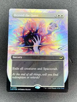 Beyond the Quiet (Borderless) 0303 Foil Edge of Eternities MTG NM - Image 1