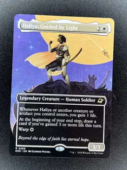 MTG Edge of Eternities Borderless Regular R Haliya, Guided by Light 0289 - Image 1