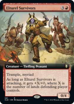 Elturel Survivors - Foil - Extended Art Light Play, English Magic the Gathering - Image 1