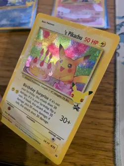 NM! Birthday Pikachu No.24 Celebrations 25th Anniversary Holo Pokemon Card! - Image 4
