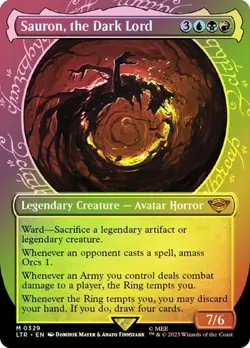 Sauron, the Dark Lord *FOIL SHOWCASE* - LOTR - NM - Magic The Gathering - MTG - Image 1