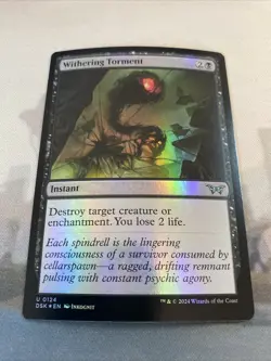 Withering Torment (0124) Foil - MTG: Duskmourn: DSK - NM - Image 2