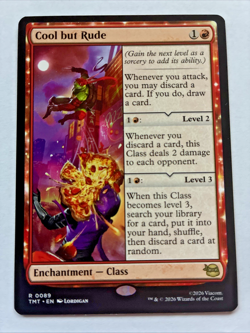 Cool but Rude Enchantment Class 1x Teenage Mutant Ninja Turtles MTG M/NM Rare - Image 1