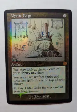 1x Mystic Forge Retro Schematic FOIL NM - BRO Magic MTG x1 - Image 1