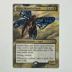 MTG Liesa, Shroud Of Dusk altered art hand painted Magic the Gathering Alter - Image 1