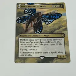 MTG Liesa, Shroud Of Dusk altered art hand painted Magic the Gathering Alter - Image 2