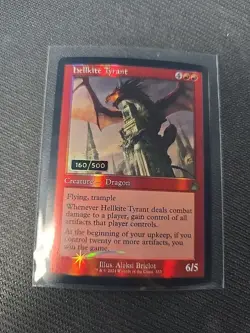 Hellkite Tyrant (Retro Frame) (Serial Numbered) 160/500 Ravnica Remastered Foil - Image 1