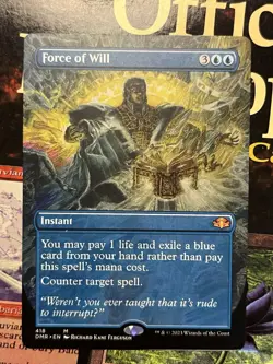 Force of Will (Borderless) Dominaria Remastered Regular - Image 1