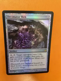 MTG - Decimator Web - FOIL - Mirrodin Besieged - NM/MT - Brandy New! - Image 1