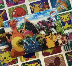 Pokemon Charizard Vintage Pocket Monsters Vending HOLO Prism Sticker 1998 Bandai - Image 1