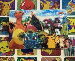 Pokemon Charizard Vintage Pocket Monsters Vending HOLO Prism Sticker 1998 Bandai - Image 2