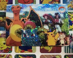 Pokemon Charizard Vintage Pocket Monsters Vending HOLO Prism Sticker 1998 Bandai - Image 3