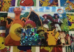 Pokemon Charizard Vintage Pocket Monsters Vending HOLO Prism Sticker 1998 Bandai - Image 4