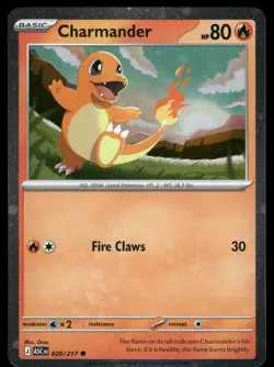 Charmander 020/217 Common ME: Ascended Heroes Pokemon Cosmos Holo NM - Image 1
