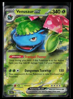 Venusaur ex 1/142 Double Rare Stellar Crown Pokemon NM - Image 1
