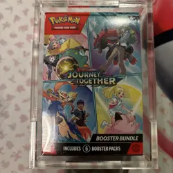 Pokemon TCG Journey Together Booster Bundle Factory Sealed with Acrylic Cases - Image 1
