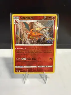 Charizard 010/078 Holo Rare Pokemon GO Pokemon Reverse Holo Near Mint - Image 1