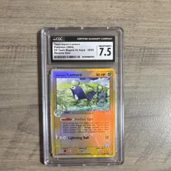 Team Aqua's Lanturn 28/95 Pokemon TCG Team Magma vs Aqua CGC 7.5 Reverse Holo - Image 1