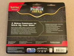 Pokemon Scarlet & Violet Paldean Fates 3 Pack Blister Greavard Promo New! - Image 2