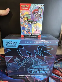 Pokemon Phantasmal Flames Etb + Journey Together Booster Bundles Sealed Lot - Image 1