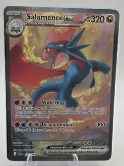 Pokemon TCG Salamence EX 187/159 Journey Together 2025 SIR - Image 1