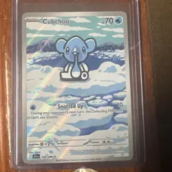Pokemon Cubchoo 109/086 Illustration Rare BLK - Image 1