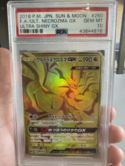 Pokemon Ultra Necrozma GX 250/150 GX Ultra Shiny Ultra Rare Holo PSA 10 Japanese - Image 1