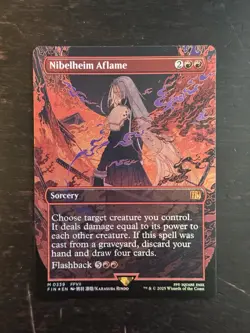 MTG Final Fantasy English Nibelheim Aflame Borderless 0339 Foil - Image 1