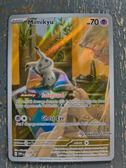 Pokemon Mimikyu 075 Pokemon Center Promo Scarlet & Violet Paldean Fates - NM - Image 1