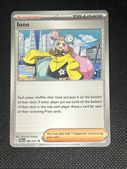 Iono 080/091 Pokemon Sv: Paldean Fates Non Holo - Image 1