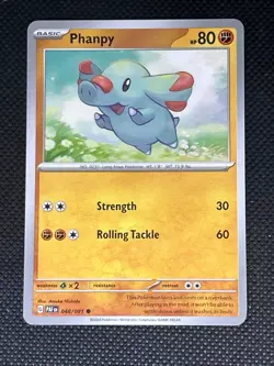 Phanpy 048/091 Pokemon Sv: Paldean Fates Non Holo - Image 1