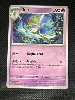 Kirlia 028/091 Pokemon Sv: Paldean Fates Non Holo - Image 1