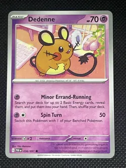 Dedenne 036/091 Pokemon Sv: Paldean Fates Non Holo - Image 1
