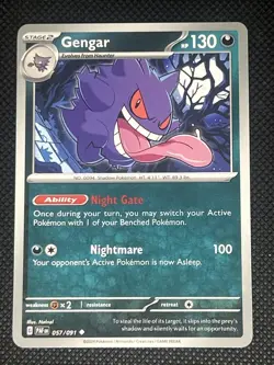 Gengar 057/091 Pokemon Sv: Paldean Fates Non Holo - Image 1