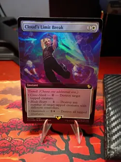 MTG FOIL Cloud's Limit Break (Extended Art Foil ) Commander Final Fantasy 103 NM - Image 1
