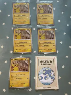 Pokemon Pikachu At The Museum TCG Promo Jumbo Card Oversized Card *SEALED* X5 - Image 1