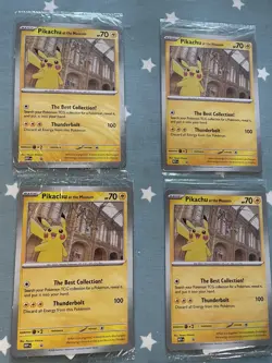Pokemon Pikachu At The Museum TCG Promo Jumbo Card Oversized Card *SEALED* X5 - Image 3