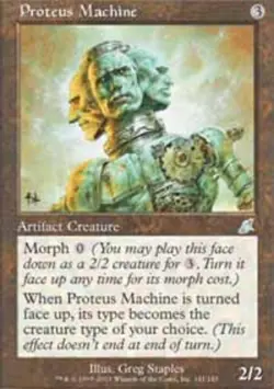 Moderate Play, English MTG Foil Proteus Machine - Foil Scourge Magic the Gatheri - Image 1