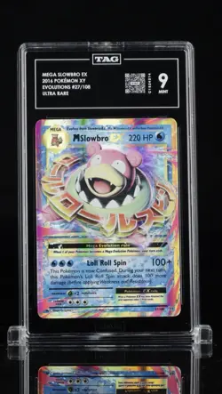 M Slowbro EX 27/108 TAG MINT 9 Pokemon XY Evolutions 2016 Holo Card - Image 1