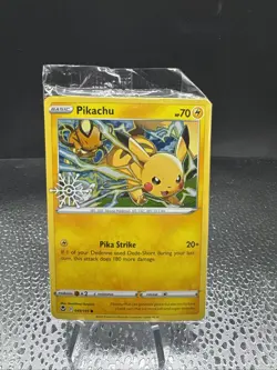 Pokemon TCG: Pikachu 049/195 Holiday Calendar 2022 Snowflake Stamp SEALED - Image 1