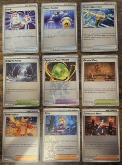 Pokemon TCG Trainer Deck Builder Lot (9) – Holo & Reverse – Switch, Electric Gen - Image 1