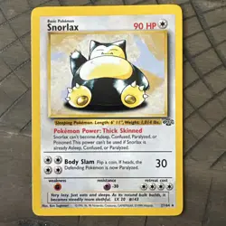 Pokemon TCG Snorlax Jungle Card 27/64 Unlimited Rare - Image 1