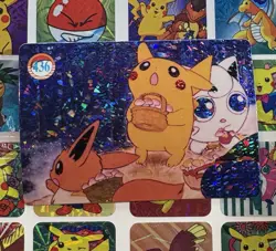 Pokemon Pikachu Vintage Pocket Monsters Vending HOLO Prism Sticker 1998 Bandai - Image 2