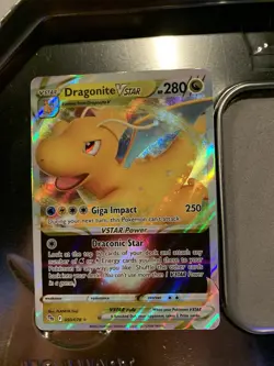 Pokemon TCG Dragonite VSTAR 050/078 Pokemon GO Ultra Rare Holo Card NM #050/078 - Image 1