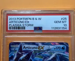 2013 POKEMON BLACK & WHITE PLASMA STORM #25 ARTICUNO EX PSA 10 - Image 4