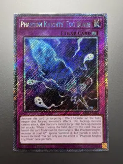 Yugioh - Phantom Knights' Fog Blade Platinum Secret Rare RA04-EN264, NM, 1st Ed - Image 1