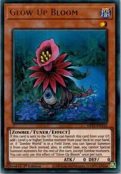 Yugioh Glow-Up Bloom GFP2-EN115 1st Edition Ultra Rare NM - Image 1