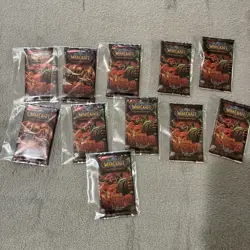 Upper Deck World of Warcraft Fires Of Outland Booster Pack - 231225/ 11 Packs 53334534208 - Image 1